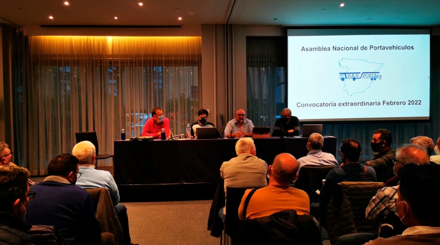 Asamblea extraordinaria de febrero de 2022 de Transportave, celebrada esta tarde en Madrid.