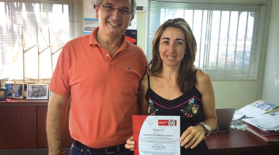 Transportes R.Torres apuesta por la calidad medioambiental y se certifica en la ISO 14001