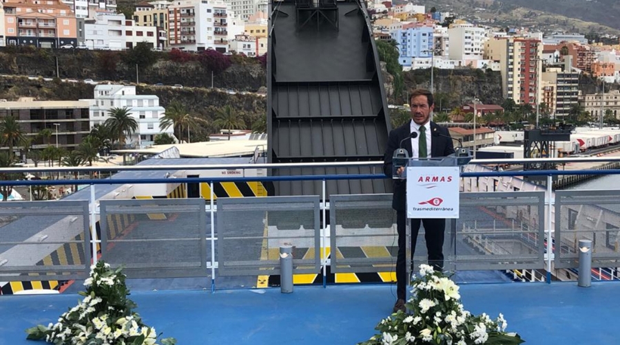 Naviera Armas Trasmediterr&aacute;nea reafirma su compromiso con la exportaci&oacute;n del pl&aacute;tano de Canarias