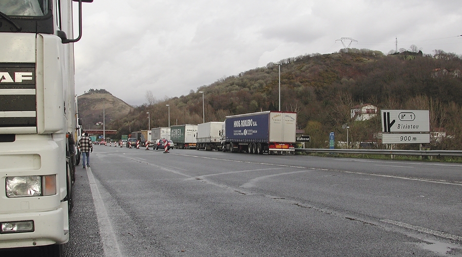 Paso fronterizo de Biriatou.