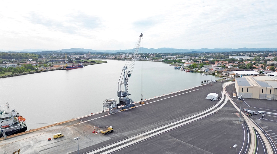 La Región de Nueva Aquitania ha aportado 26 millones de euros al proyecto, que permite la escala de buques de gran porte.