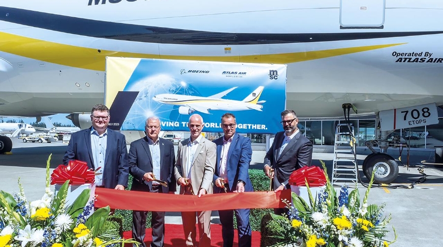 Este es el segundo de los cuatro Boeing 777-200 Freighter que Atlas Air operará para MSC.