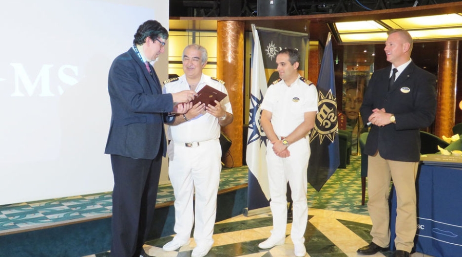 El &quot;MSC Sinfonia&quot; regresa a Vigo tras el &quot;Programa Renacimiento&quot;