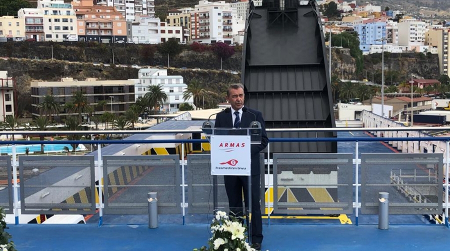 Naviera Armas Trasmediterr&aacute;nea reafirma su compromiso con la exportaci&oacute;n del pl&aacute;tano de Canarias