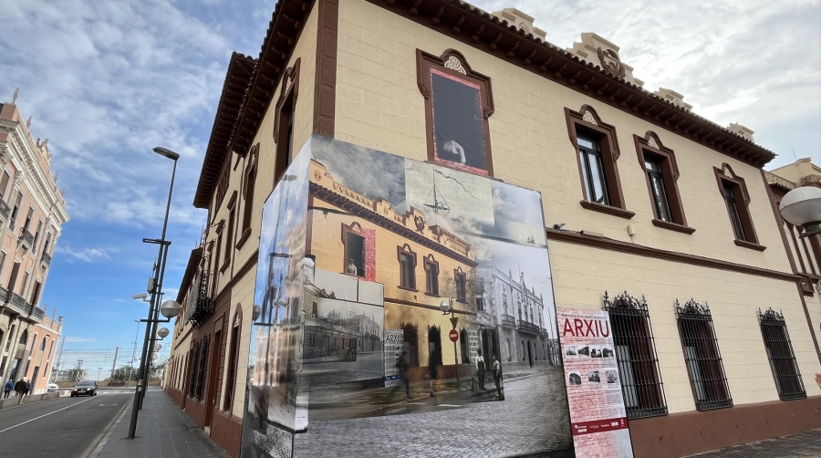 El Archivo del Puerto de Tarragona incorpora una fotografía de grandes dimensiones en la fachada