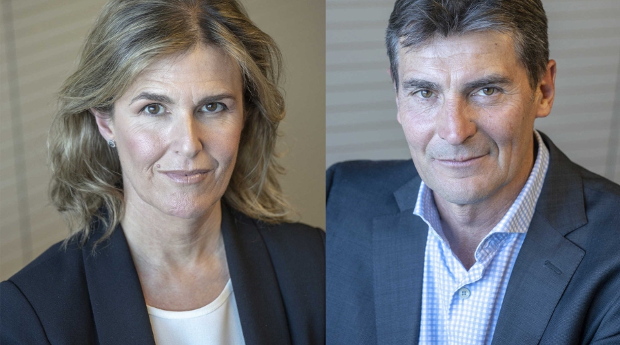 Miriam Alaminos, subdirectora general de Econ&oacute;mico y Finaciero del Puerto de Barcelona, y Jos&eacute; Mar&iacute;a Rovira, director de Operaciones Mar&iacute;timas.