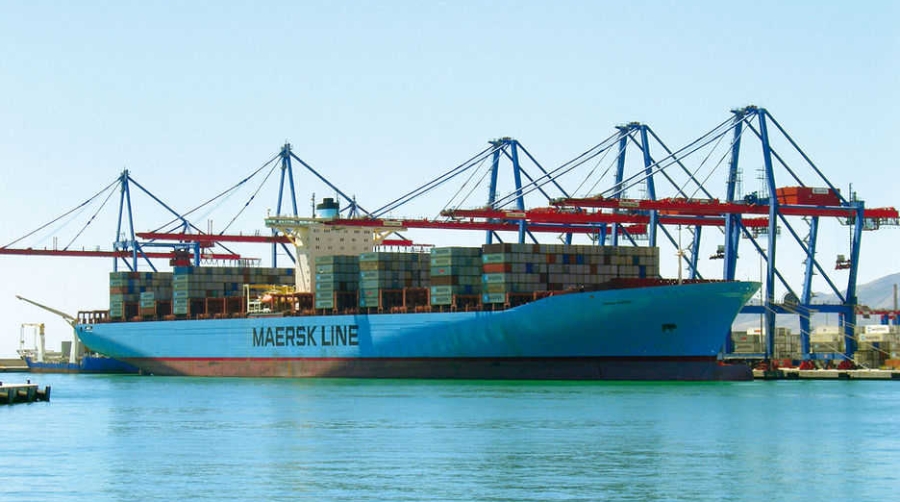 Operativa r&eacute;cord en M&aacute;laga con la escala del buque &quot;Emma Maersk&quot;