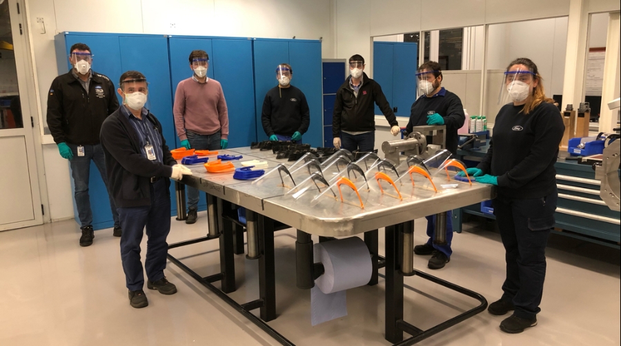 Ford comienza a fabricar en serie m&aacute;scaras de protecci&oacute;n facial