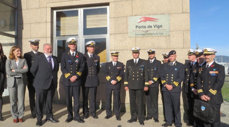 La AP de Vigo recibe a una agrupaci&oacute;n de la OTAN formada por ocho buques