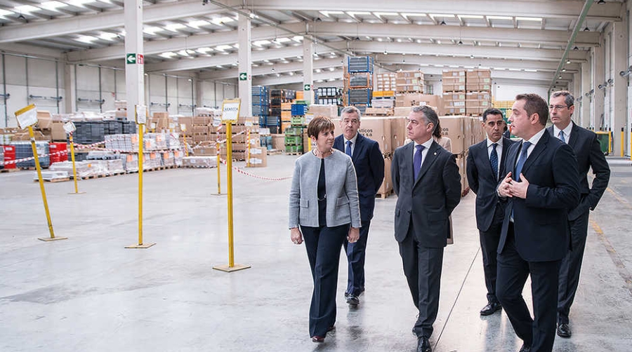 El Lehendakari inaugura el nuevo centro del operador XPO Logistics en Guip&uacute;zcoa