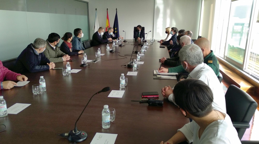El Puerto de Marín subraya ante Rodríguez Dapena su apuesta por el ferrocarril