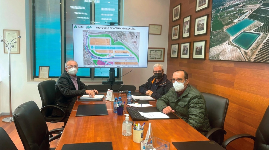 La futura terminal de PRAL Logística en Pulpí prevé un servicio de tres trenes diarios
