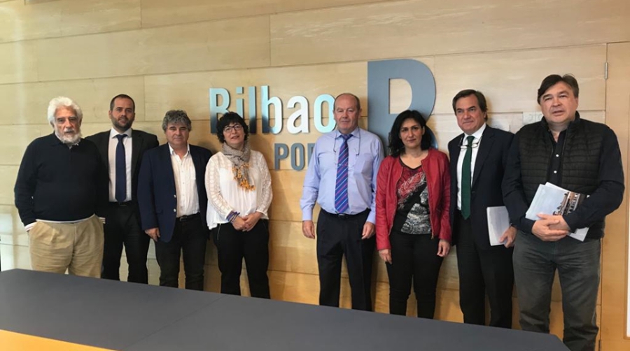 El Puerto de Bilbao comparte con Teruel su apoyo al Corredor Cant&aacute;brico-Mediterr&aacute;neo