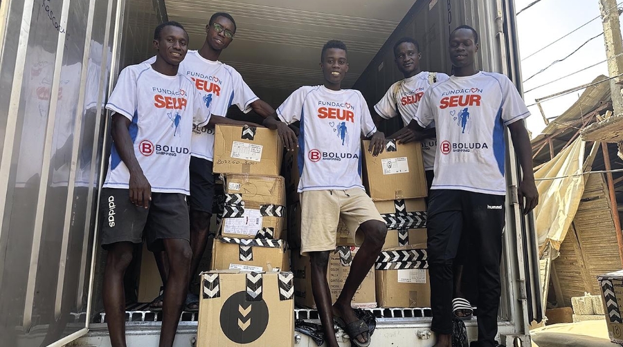 Seur, Boluda Lines y Hummel se unen para apoyar el fútbol infantil en Senegal