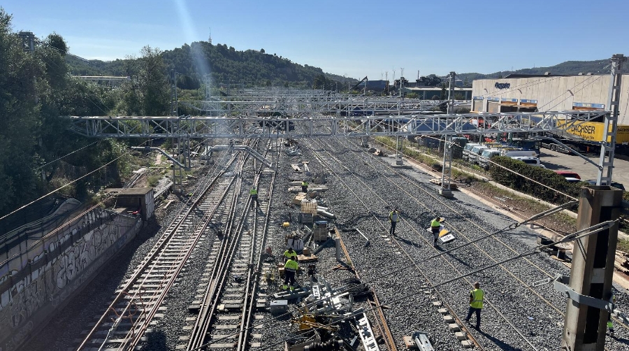 Adif finaliza las obras de adaptación al ancho estándar del nudo de Castellbisbal