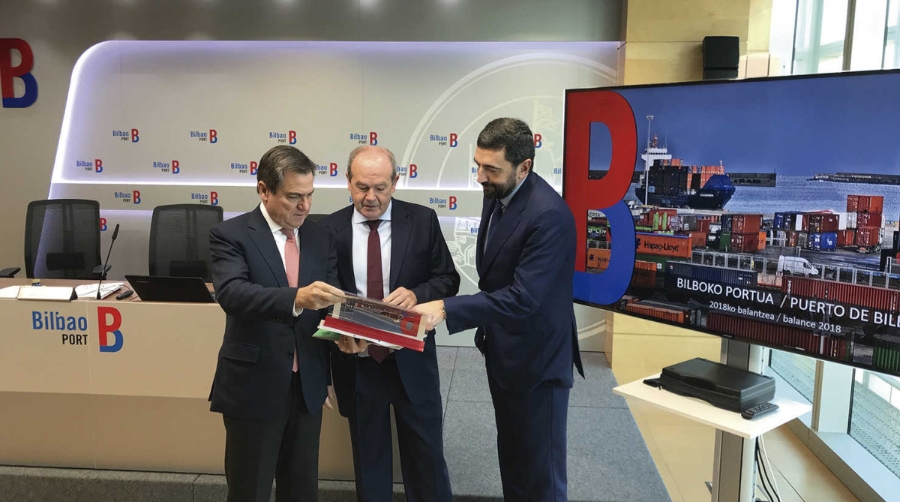 El tr&aacute;fico del Puerto de Bilbao en 2018 alcanz&oacute; los 35,6 millones de toneladas creciendo un 4%