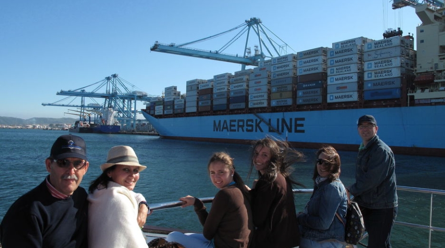 Visitas al Puerto de Algeciras en el Centenario de las obras del Muelle de Galera