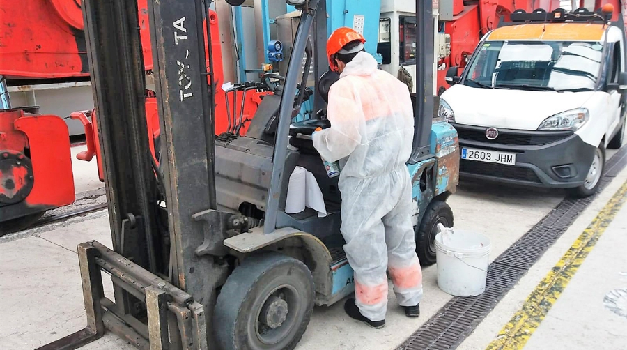 APM Terminals Algeciras refuerza las medidas de higiene de sus instalaciones ante el Covid-19