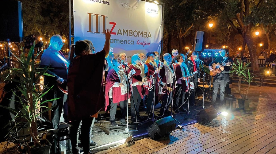 Un momento de la Zambomba Solidaria Flamenca que se celebró el pasado año.