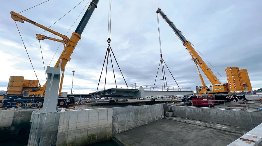 La instalación de la rampa aumentará la oferta de servicio a buques ro-ro con rampa en popa.