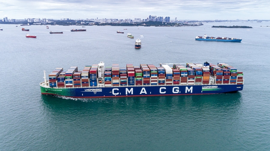 CMA CGM incrementó el volumen transportado de contenedores entre julio y septiembre.