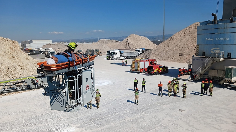 PortCastelló realiza un simulacro de emergencia en PortSur