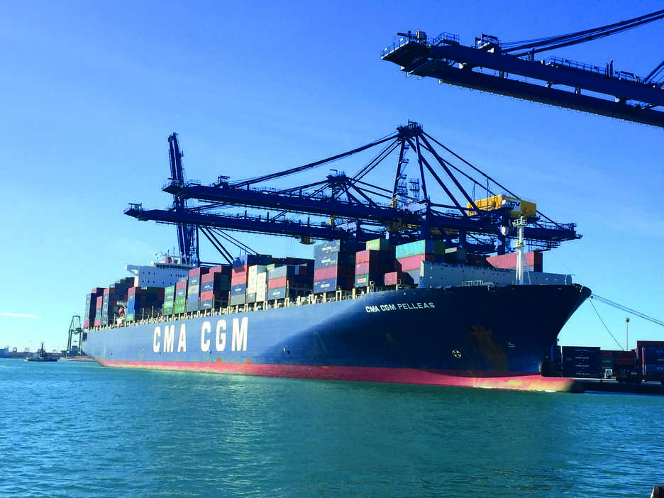 TCV establece un nuevo r&eacute;cord de movimientos en la operativa del buque &quot;CMA CGM Pelleas&quot;