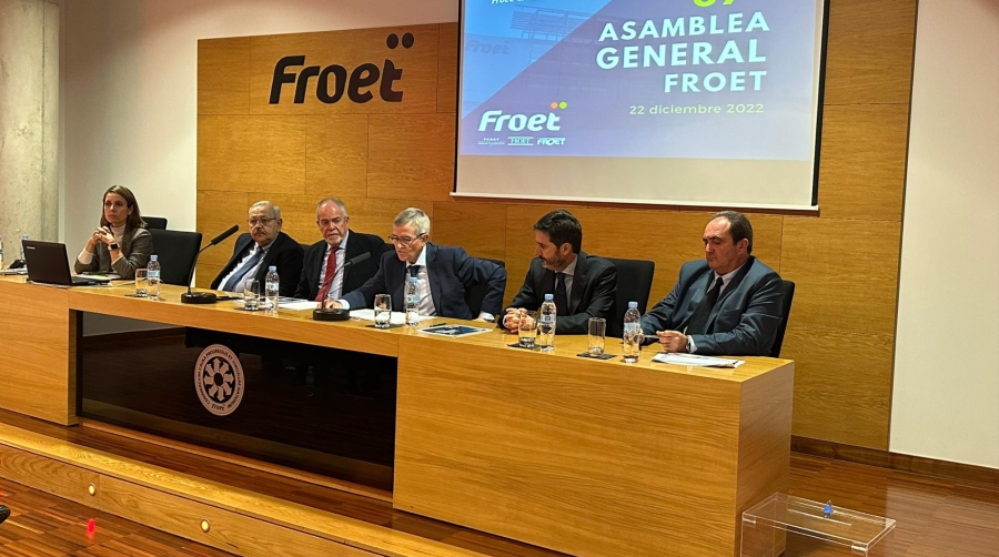 Un momento de la última Asamblea General de FROET, en la que se reeligió a Pedro Díaz como presidente de la entidad.
