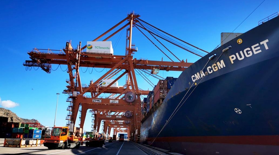 Como muestra de dicho logro hoy atracó en dicha terminal el “CMA CGM Puget”.