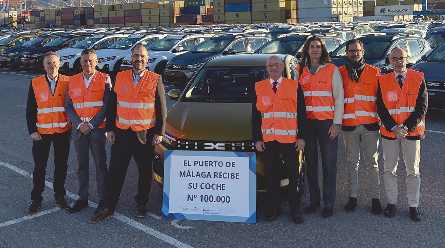 2025 está siendo un ejercicio récord para el tráfico de automóviles en el Puerto de Málaga.
