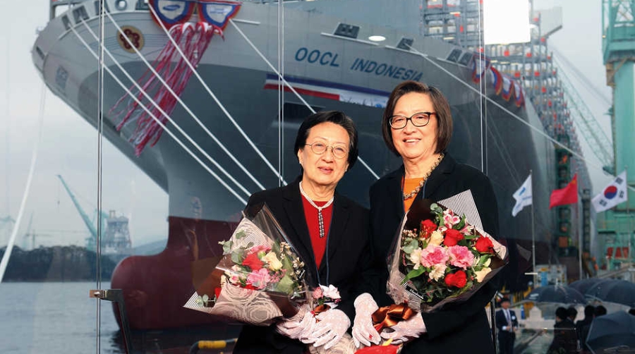 OOCL bautiza el sexto y &uacute;ltimo de sus buques "G-Class"