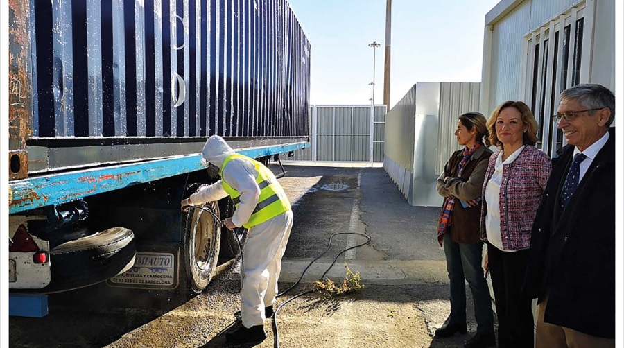 El Puerto de Almer&iacute;a pone en servicio un centro de limpieza para veh&iacute;culos de animales vivos