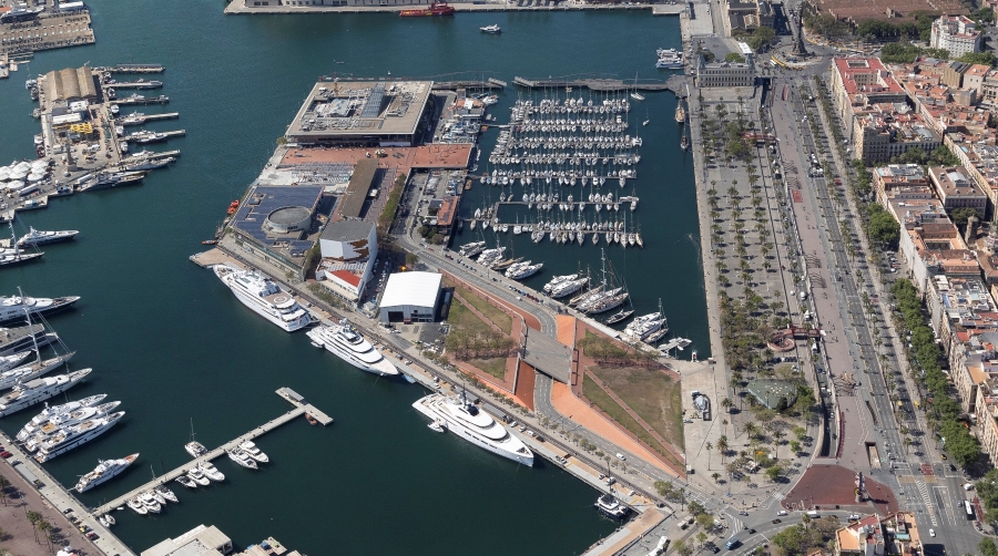La localización de Liceu Mar se concreta en la zona de servicio del Port de Barcelona, concretamente en el Port Vell.