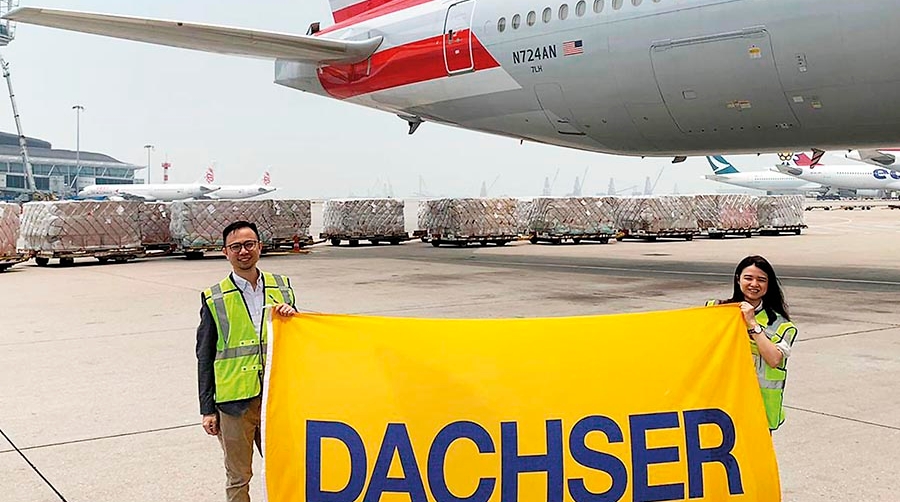 Dachser organiza su trig&eacute;simo vuelo ch&aacute;rter para material sanitario.