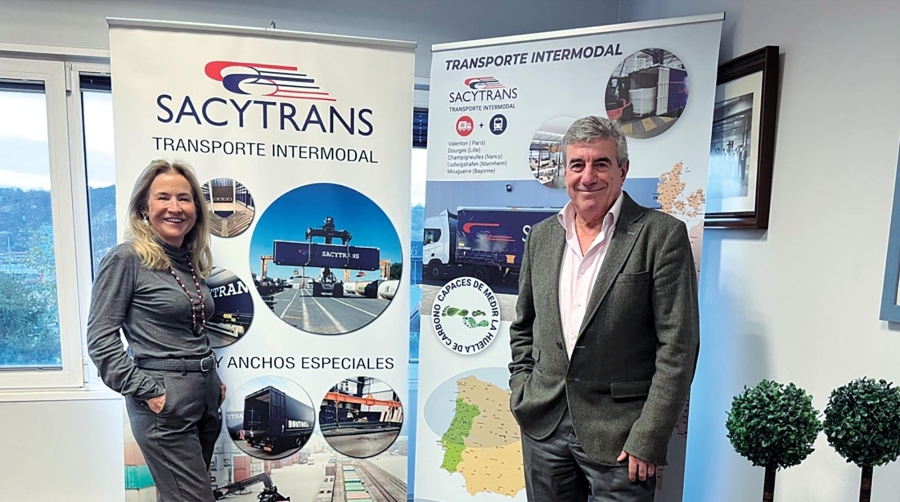 Sofía Isasi y José Fuentes, gerentes de Sacytrans, apuestan por que la empresa sea líder en transporte sostenible.