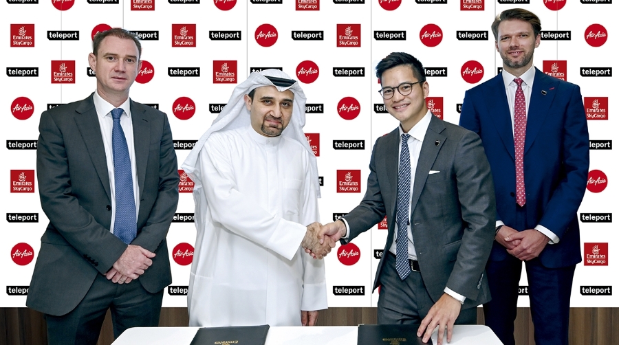 El acuerdo ha sido firmado en el Simposio Mundial de Carga de la IATA por Badr Abbas, vicepresidente sénior de la división de Emirates SkyCargo, y Pete Chareonwongsak, director ejecutivo de Teleport.