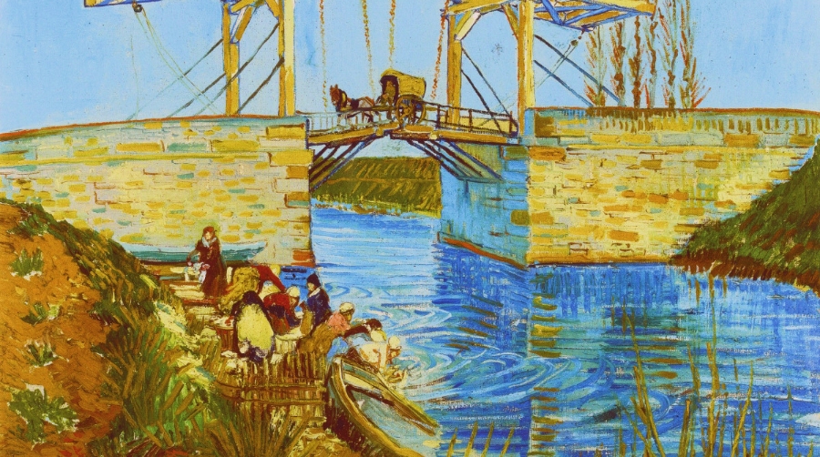 La estiba y el Puente Langlois de Arl&eacute;s