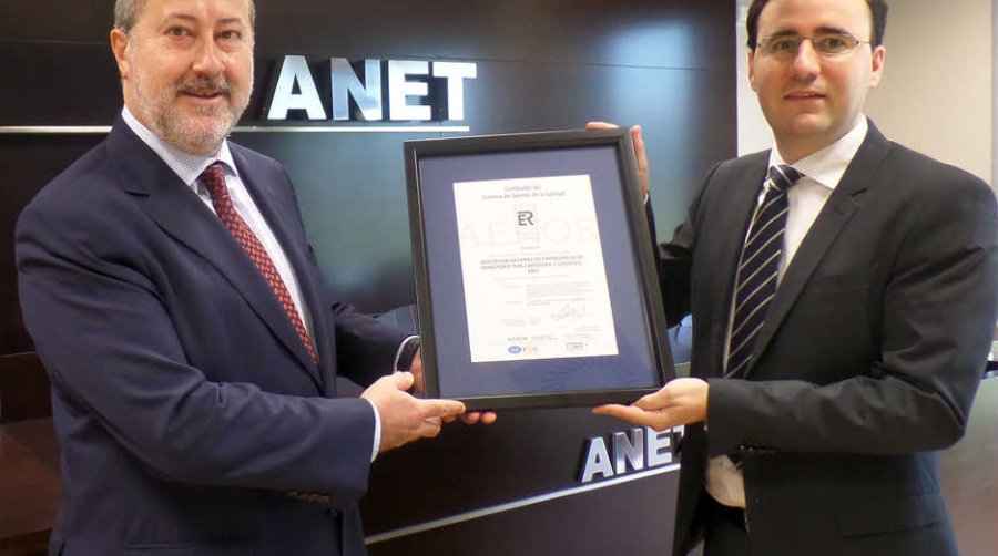ANET recibe de AENOR la certificaci&oacute;n de Calidad ISO 9001 para su centro de formaci&oacute;n en Pamplona