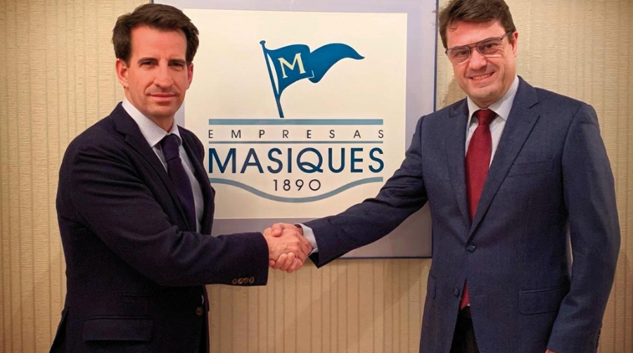 Jos&eacute; Miguel Masiques Jard&iacute;, consejero delegado de Empresas Masiques, y Miguel S&aacute;nchez, adjunto a la Direcci&oacute;n General.
