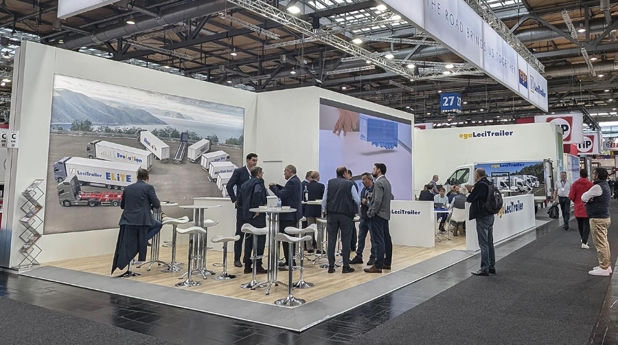 Stand de Ega Lecitrailer en la feria de Hannover.