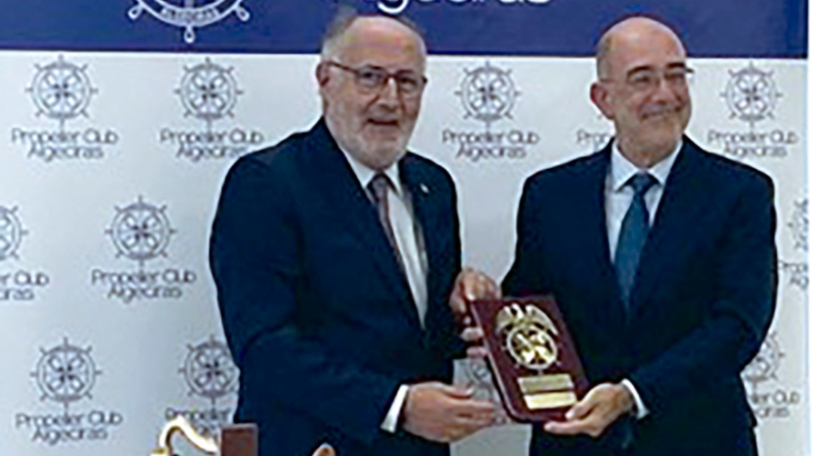 Juan Ureta, presidente del Propeller Algeciras, junto a Pedro Coca, presidente de la Fundaci&oacute;n ETNOR.
