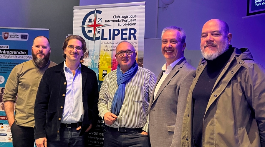 Desde la izquierda: Éric Villeneuve, Pierre Parent, Stéphane Hubert, Johan Cerceau, Esteban Trujillano.