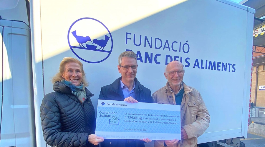 Port de Barcelona entrega 5.356 kilos al Banc dels Aliments