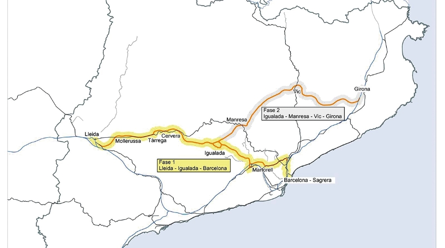El Govern inicia el proceso para definir la primera fase del Eje Transversal Ferroviario