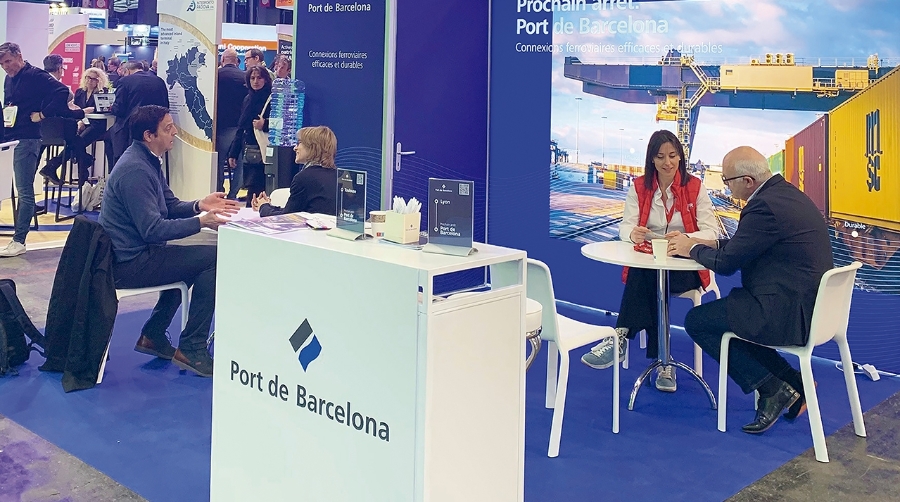 Stand de Port de Barcelona en salón SITL.