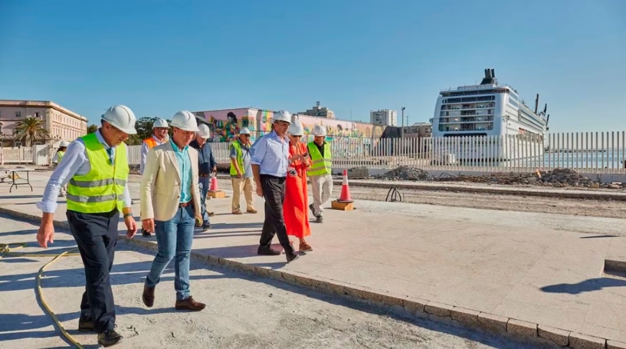 El Puerto de Cádiz inicia los trabajos de pavimentación de la obra de ordenación del Muelle Ciudad