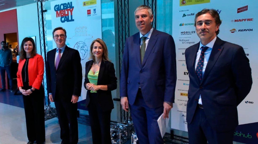 Raquel Sánchez ha presentado esta mañana en IFEMA el congreso Global Mobility Call. Foto: Twitter.