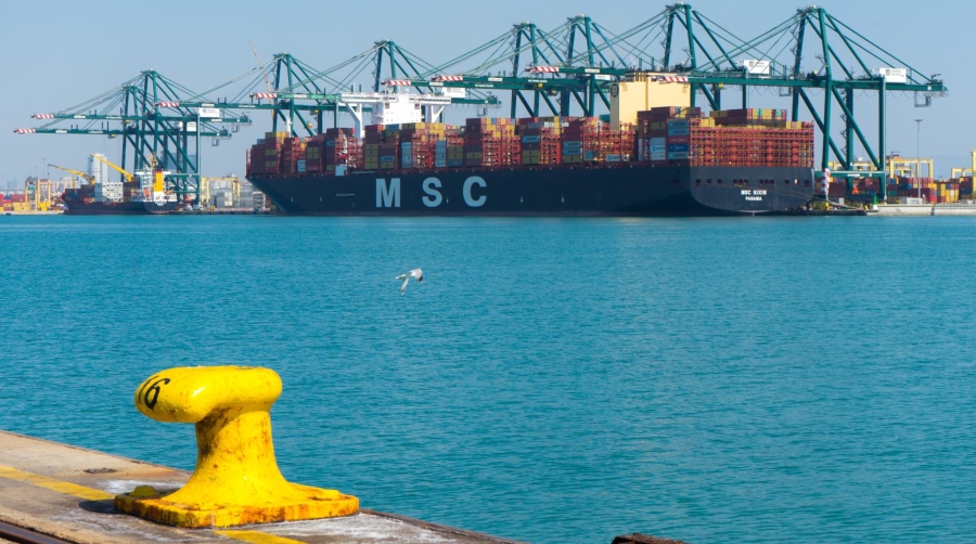 Los fletes de exportación desde el Puerto de Valencia continúan la tendencia a la baja de los últimos meses