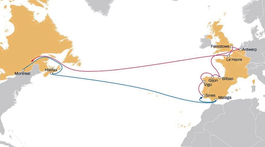 El “MSC Yang R” completa la primera rotación en Bilbao del nuevo servicio “Canada Express”