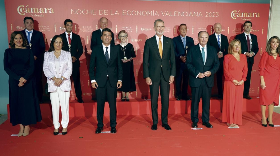 El Rey Felipe VI presidió la Noche de la Economía Valenciana organizada por Cámara Valencia.